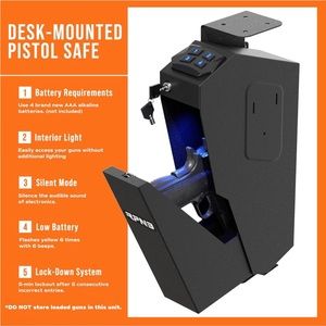 New Sleek Discreet RPNB RP311E pin code gun safe